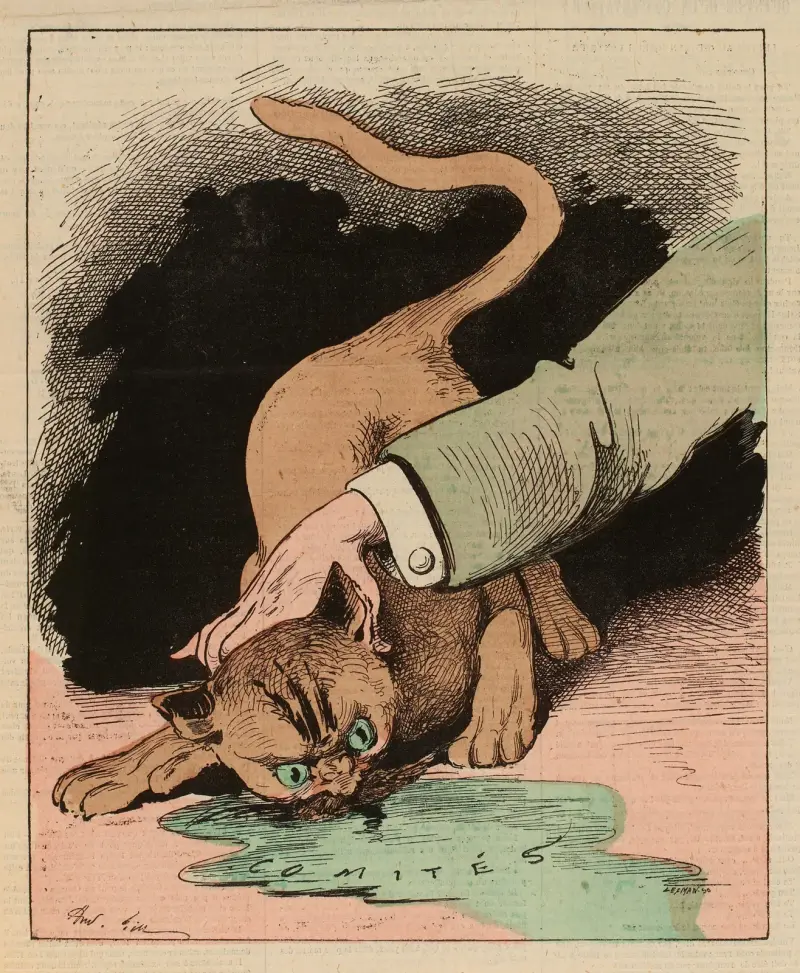 Le nez dedans av André Gill