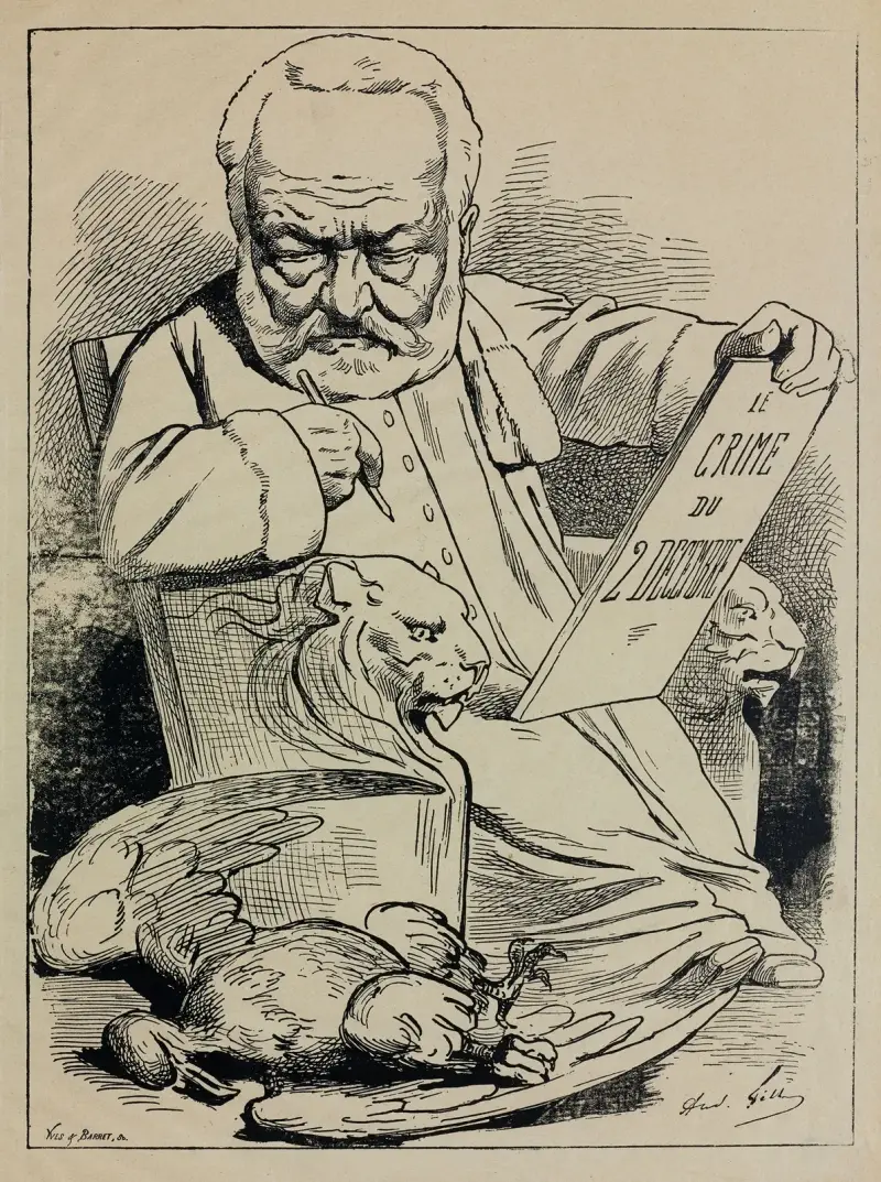 Le nouveau livre de Victor Hugo av André Gill
