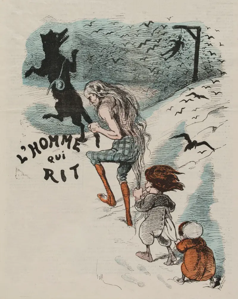 Victor Hugos nya bok av André Gill