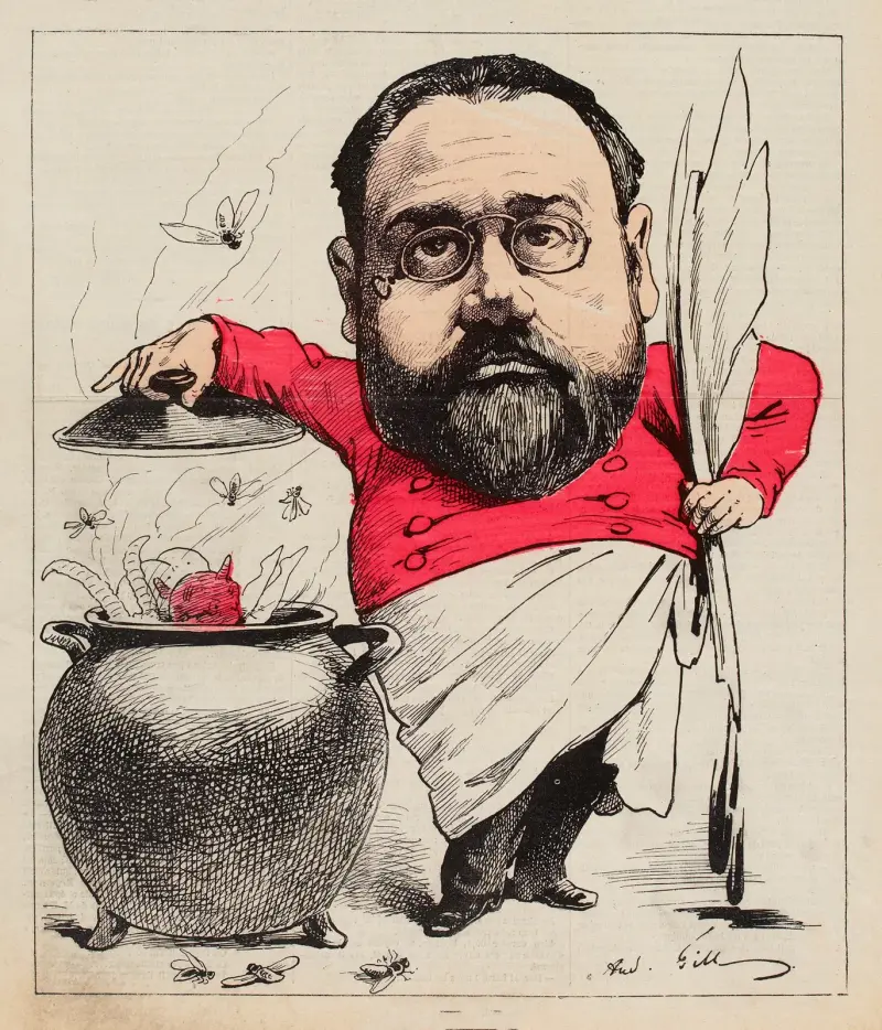 Le pot-bouille à Zola, André Gill