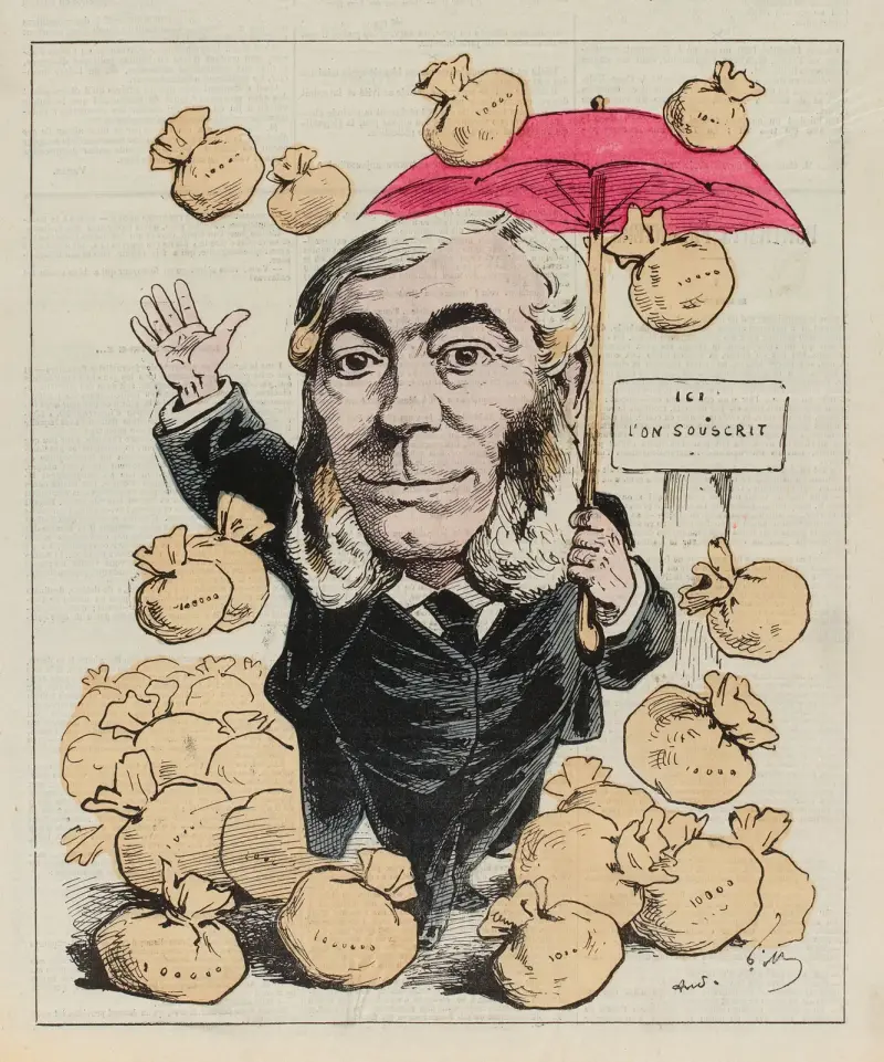 L’émission de M. Christophle av André Gill