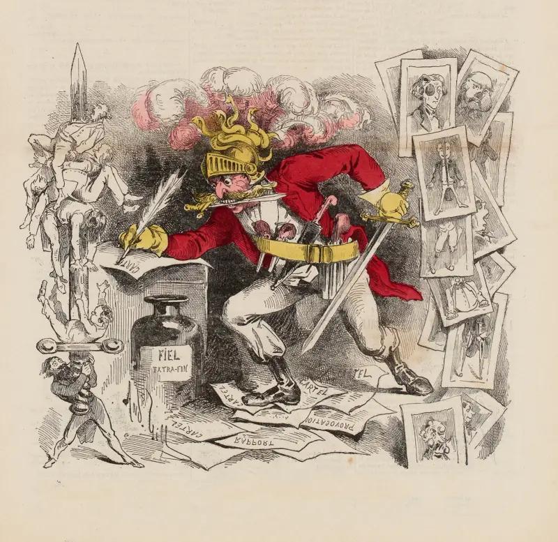 Die Ungeheuer des Journalismus von André Gill