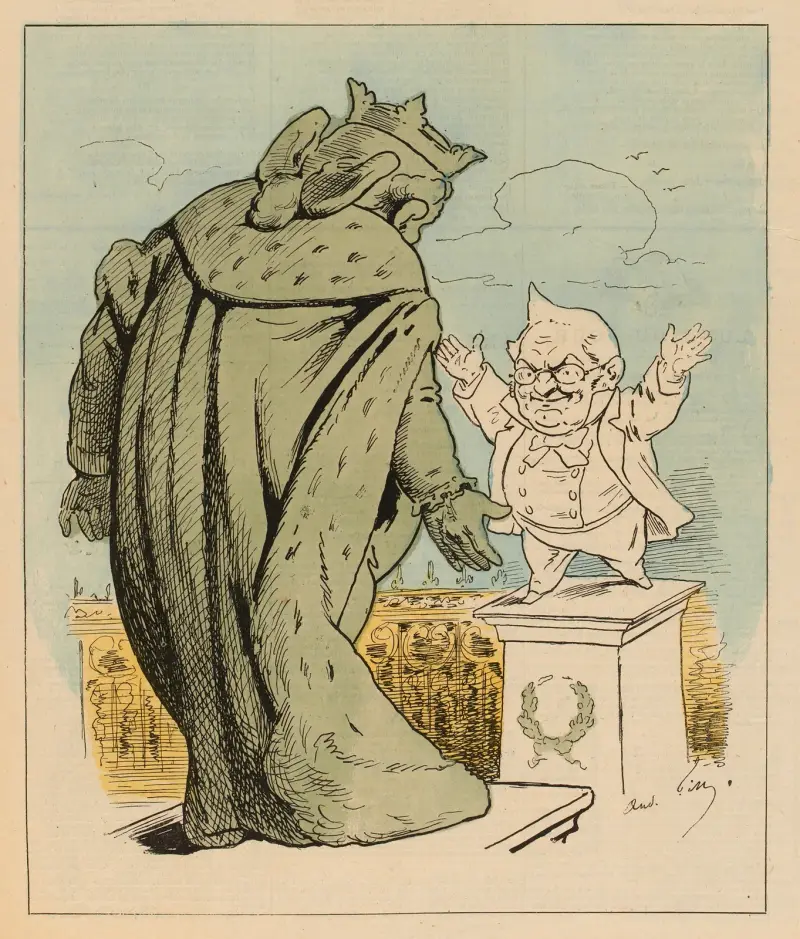 Die Statuen von Nancy von André Gill