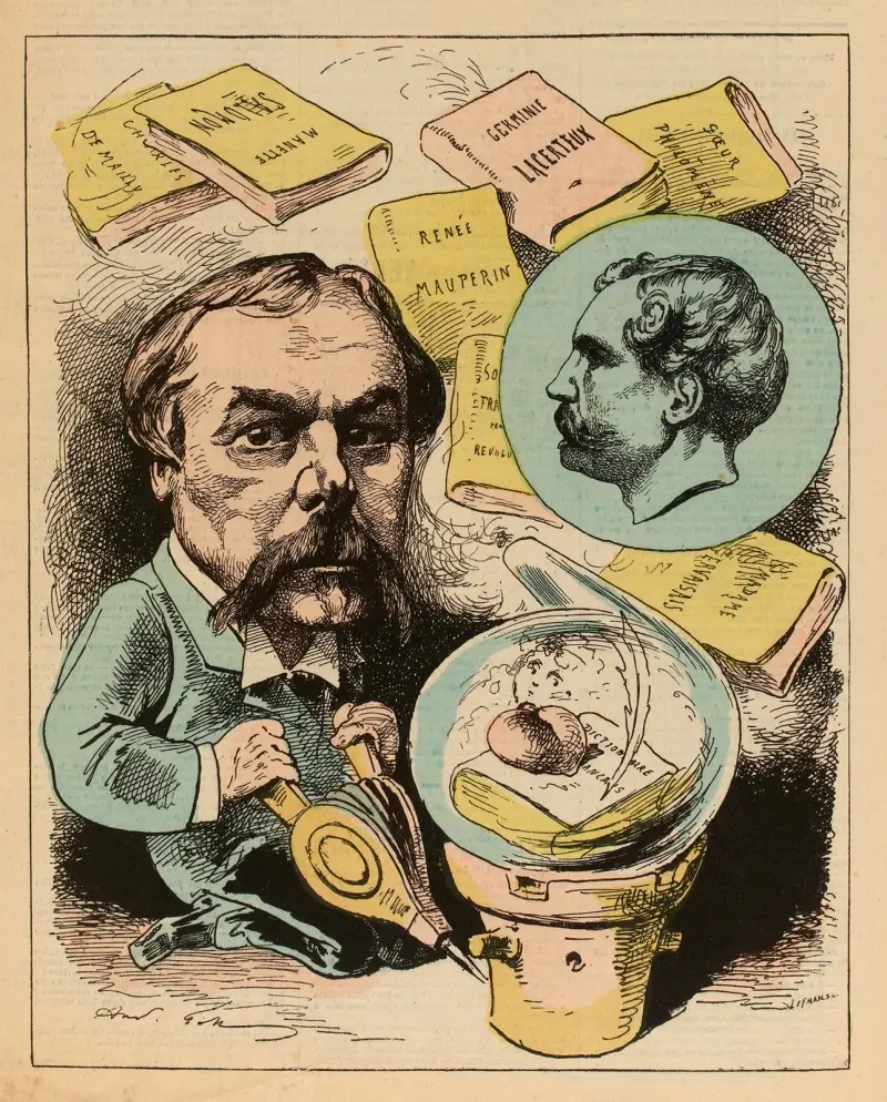 M. Edmond de Goncourt av André Gill