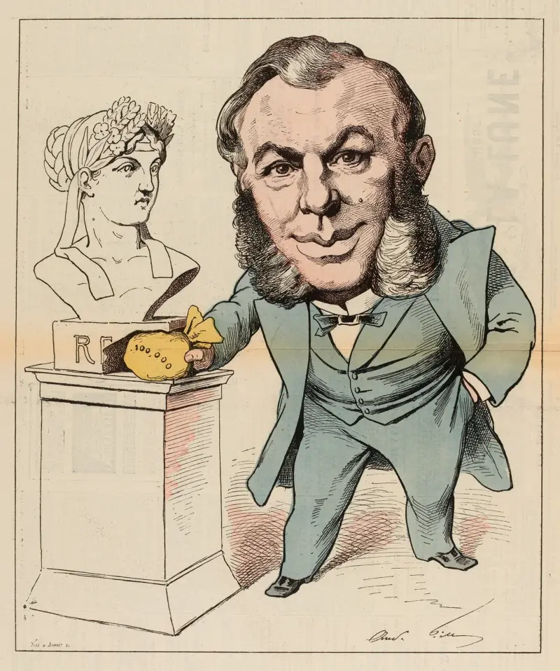 M. Menier, par Gill av André Gill