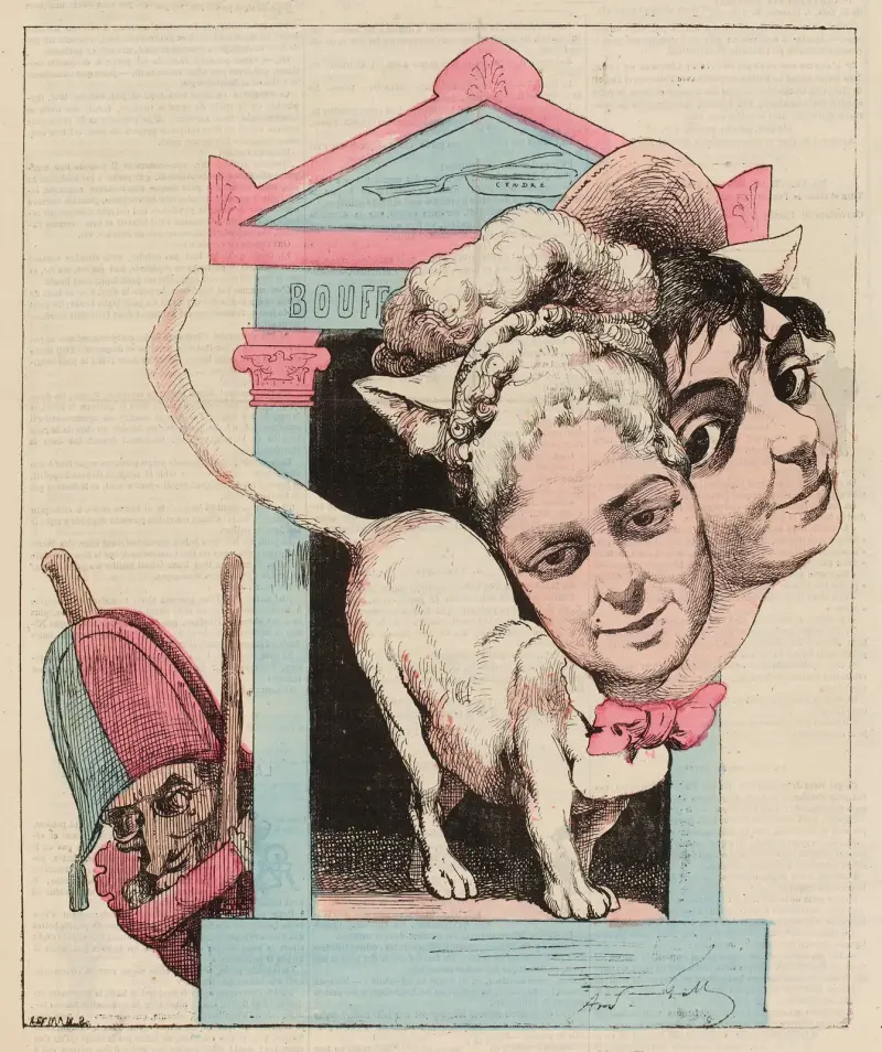 Mesdames Théo & Judic von André Gill