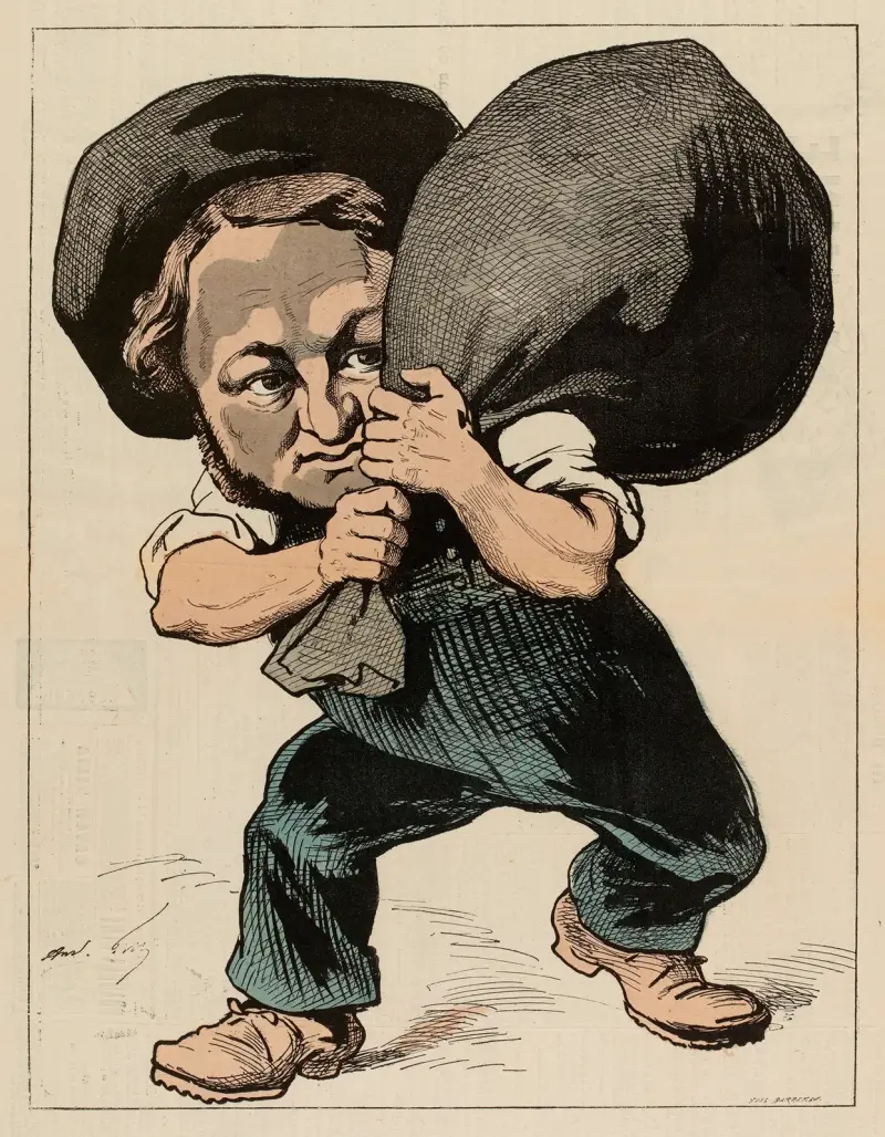 Mon charbonnier, André Gill