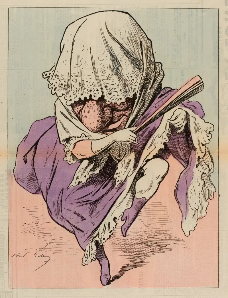 Niniche, par Gill (Rolle der Mme Judic an den Variétés) von André Gill