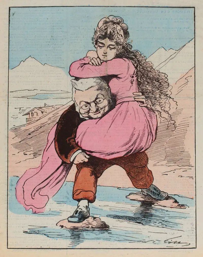 Paul et Virginie av André Gill