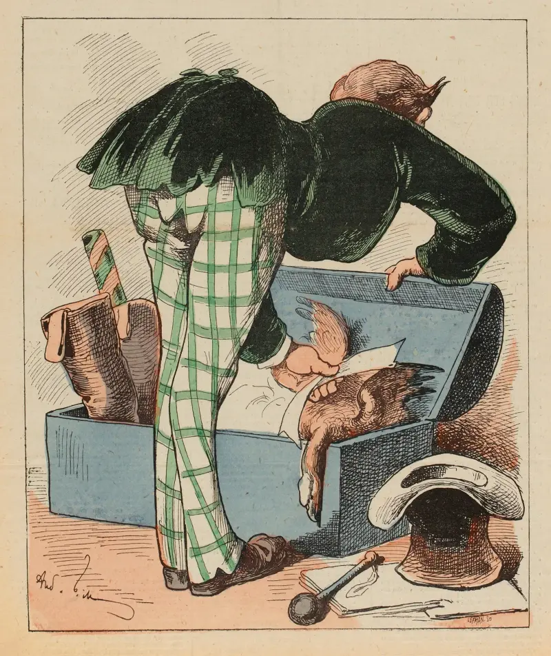 Plions bagage av André Gill