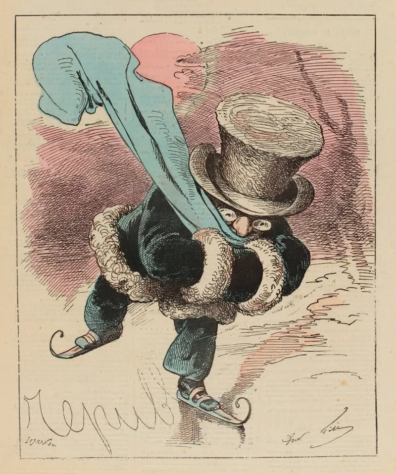 Skating-ring, André Gill