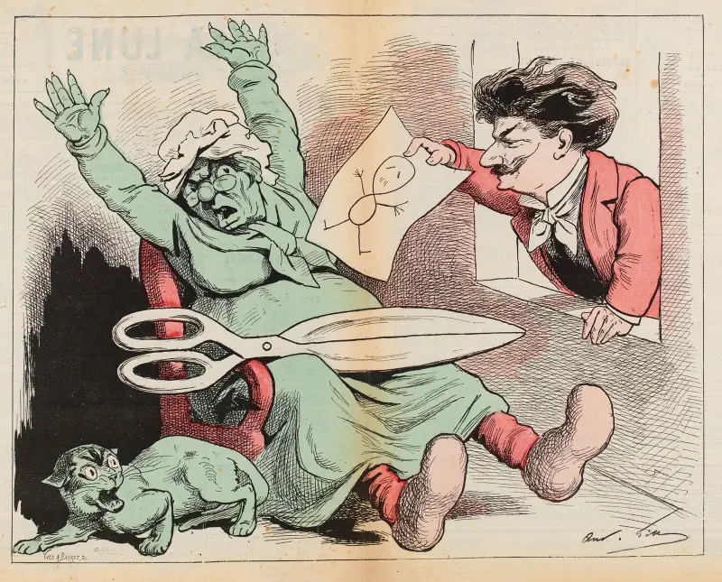 En teckning av Gill av André Gill