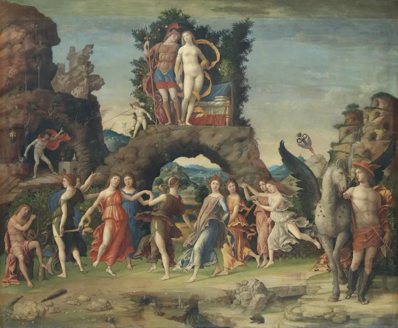 Parnas, 1496 – č. 2, Andrea Mantegna