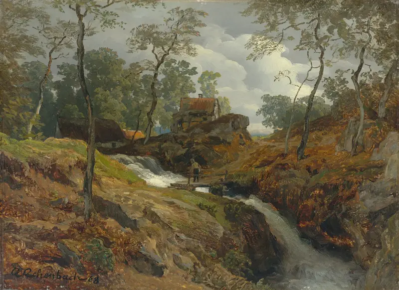 Am Wildbach von Andreas Achenbach