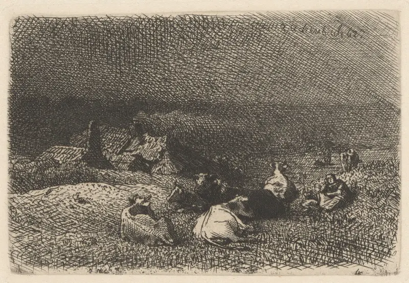 Landskap med en hjord av kor av Andreas Achenbach