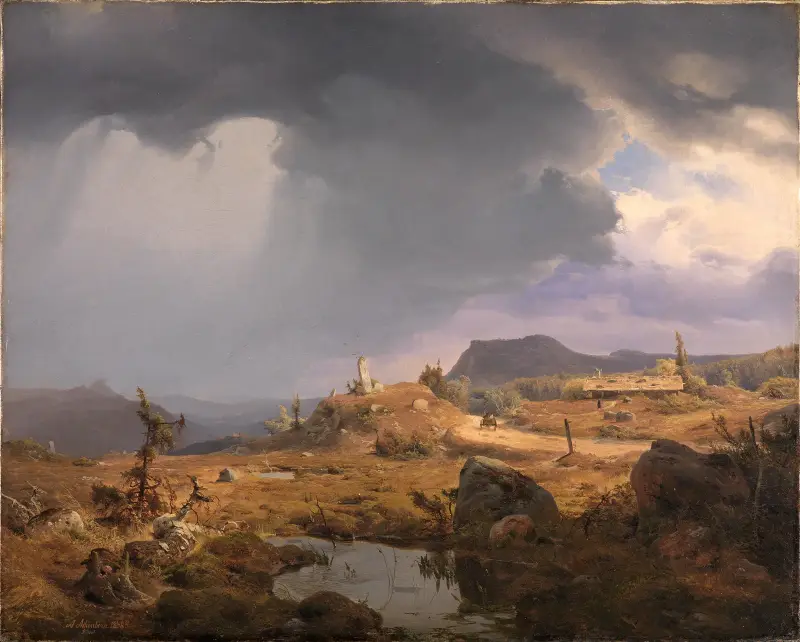 Krajobraz norweski, Andreas Achenbach
