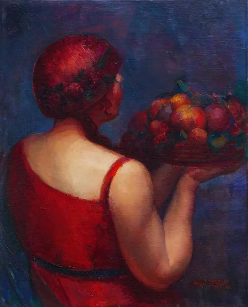 Canasta de frutas av Ángel Zárraga