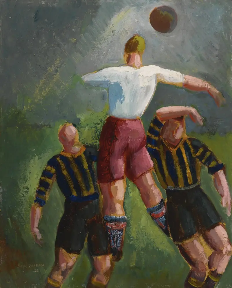 Kopfball von Ángel Zárraga