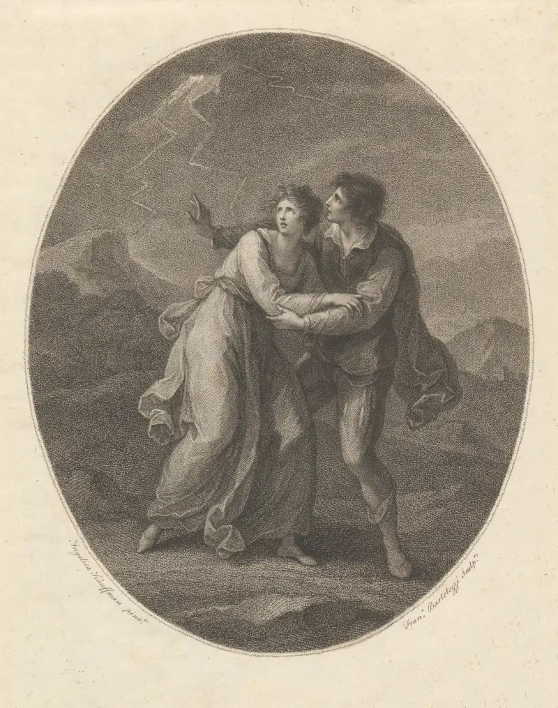 Celadon och Amelia av Angelica Kauffmann