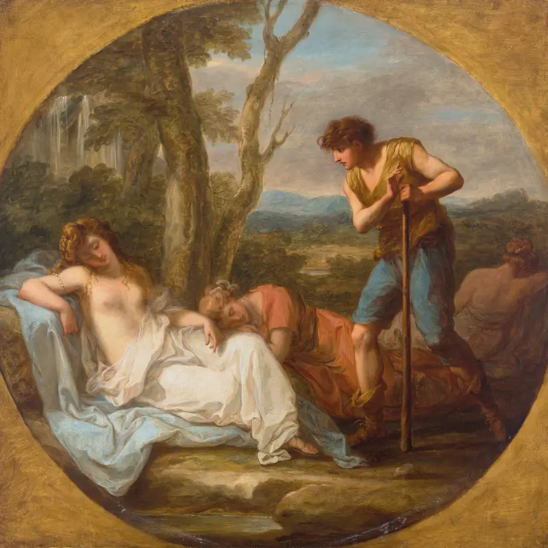 Kimon och Ifigenia av Angelica Kauffmann