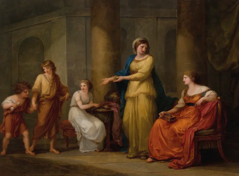 Cornelia, mor till Gracchi av Angelica Kauffmann