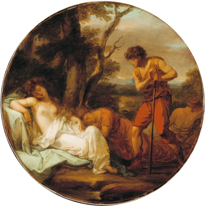 Kymon och Ifigenia av Angelica Kauffmann