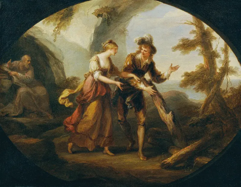 Miranda och Ferdinand av Angelica Kauffmann