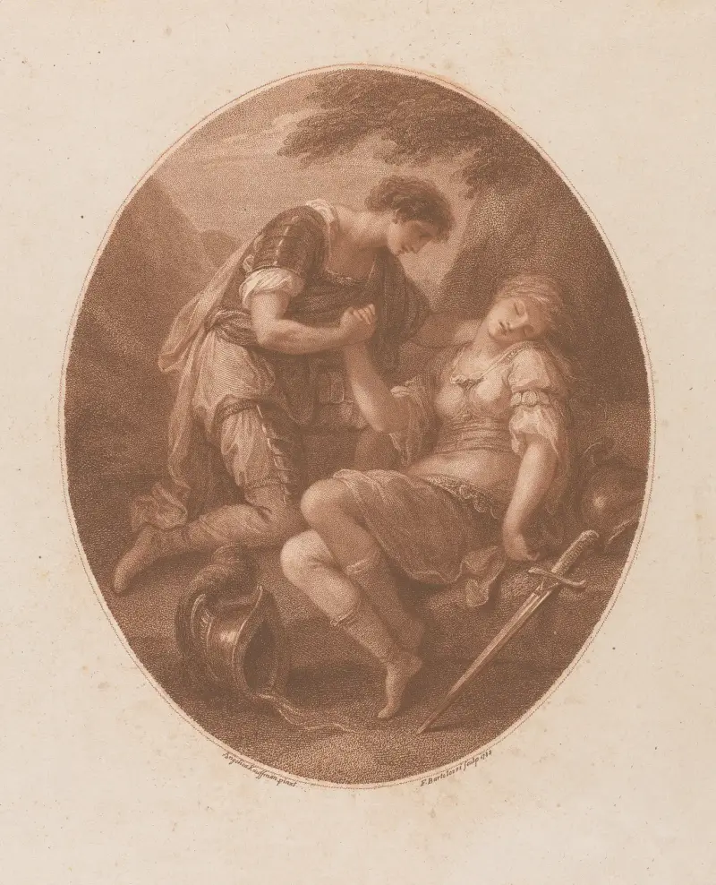 Clorindas död av Angelica Kauffmann