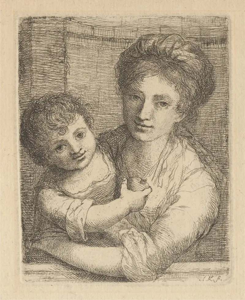 Mor och barn av Angelica Kauffmann