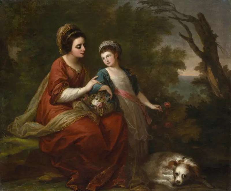 Mrs. Hugh Morgan och hennes dotter av Angelica Kauffmann
