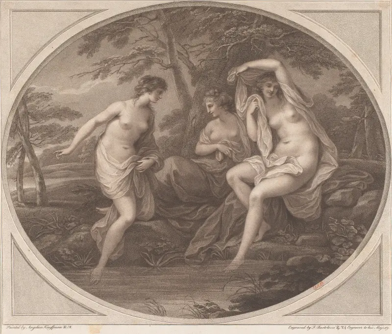 Nymphen nach dem Bade von Angelica Kauffmann