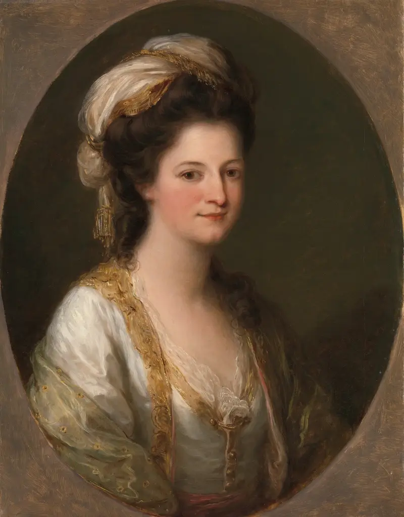 Portrait of a woman, traditionally identified as Lady Hervey av Angelica Kauffmann
