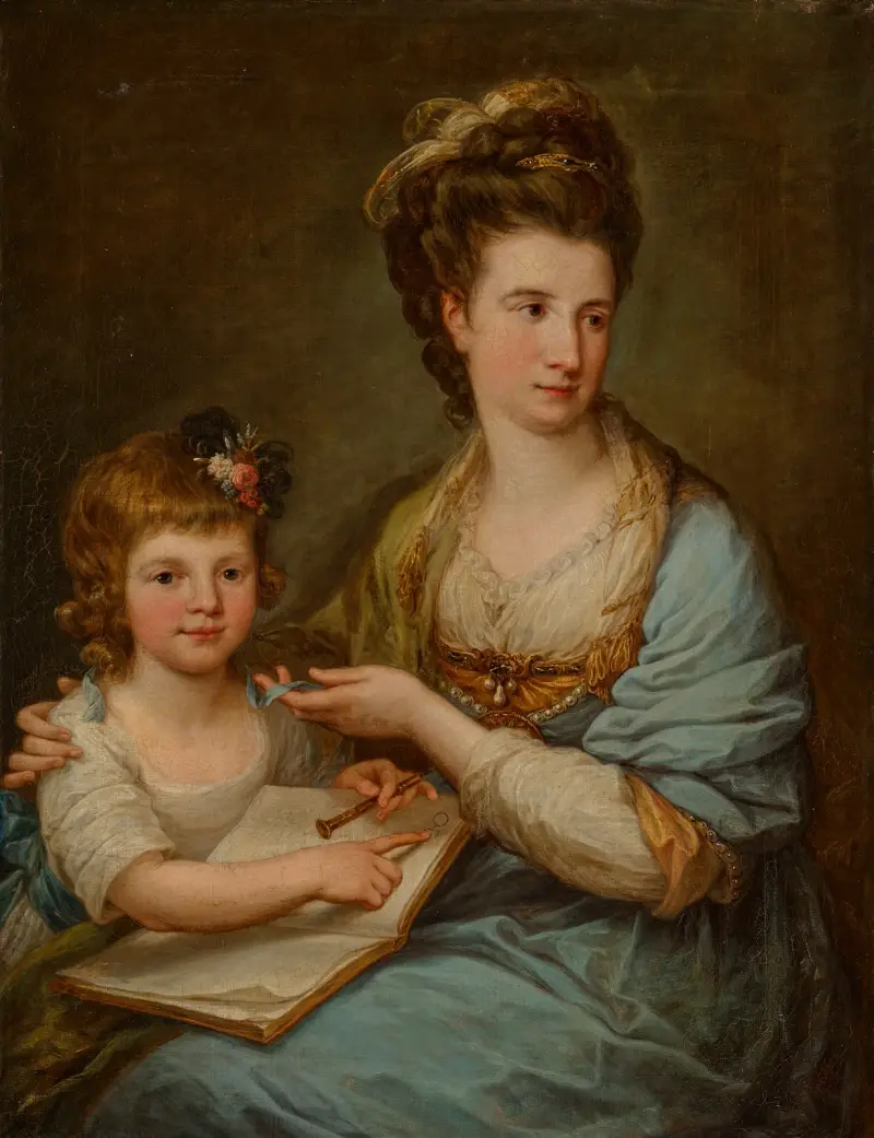 Portret Anne Stewart, z domu Dashwood, hrabiny Galloway, 1743 – nr 1, Angelica Kauffmann