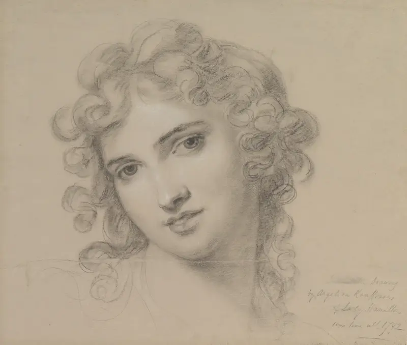 Porträtt av Emma Hamilton av Angelica Kauffmann