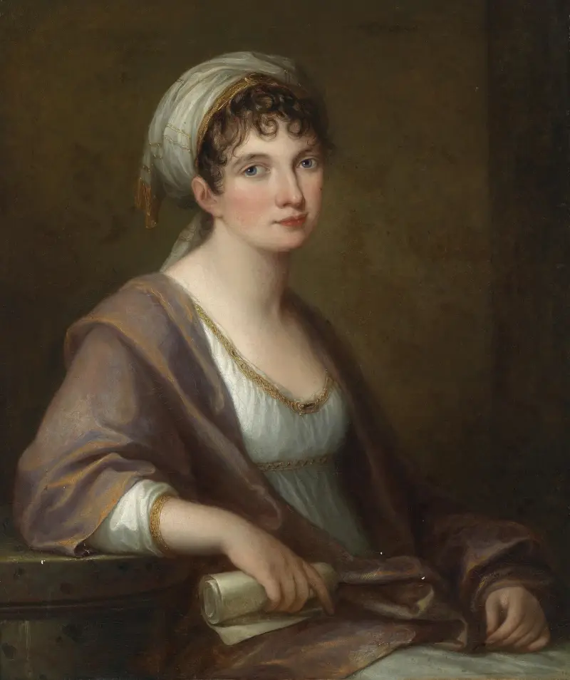 Portrait of Princess Franziska von Kaunitz-Rietberg av Angelica Kauffmann