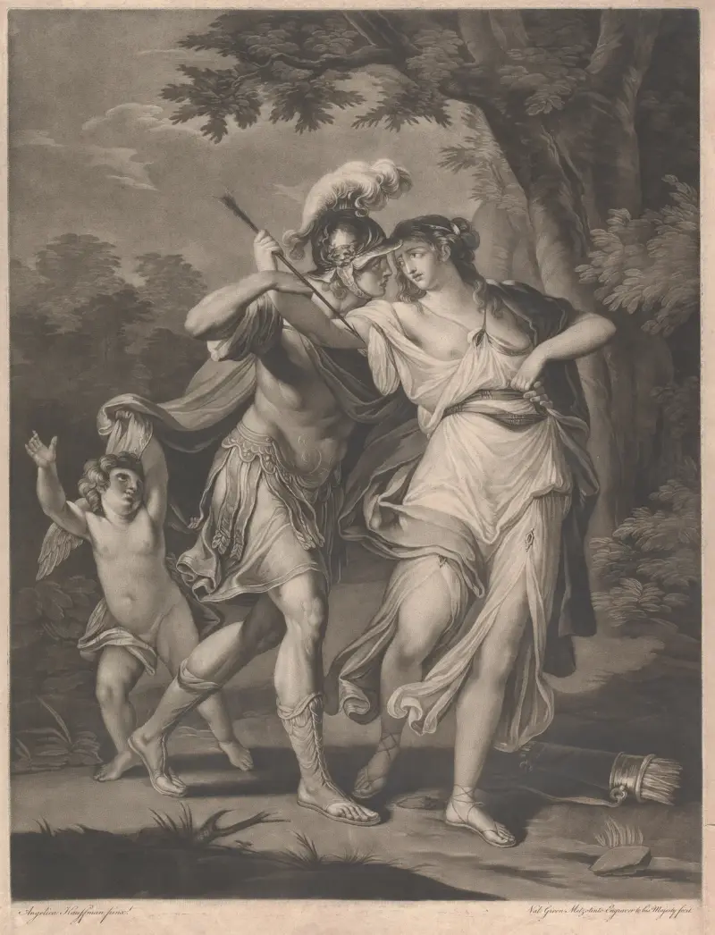 Rinaldo och Armida av Angelica Kauffmann