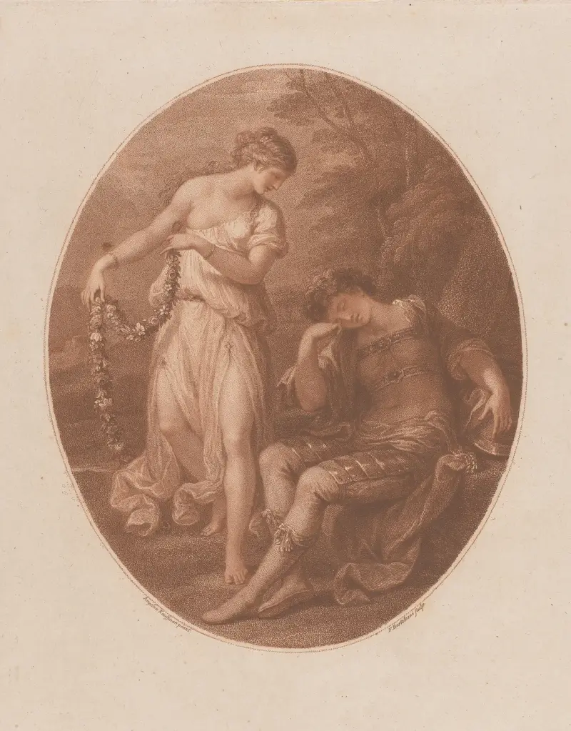 Rinaldo och Armida av Angelica Kauffmann