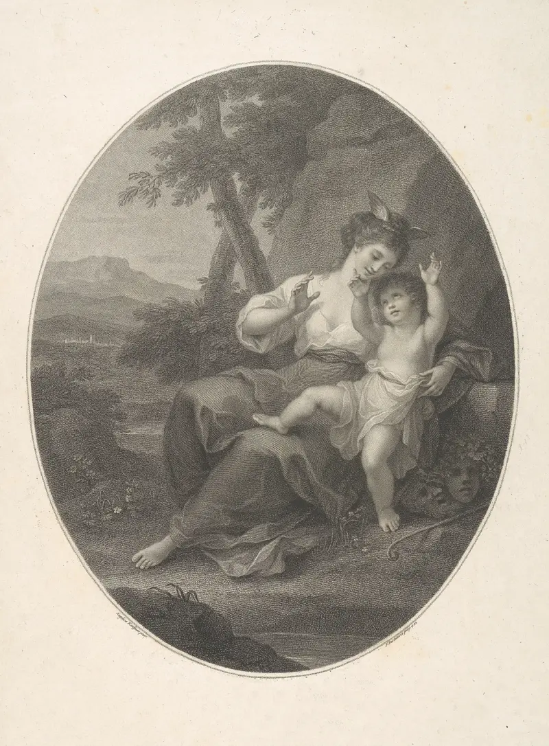 The Birth of Shakespeare av Angelica Kauffmann