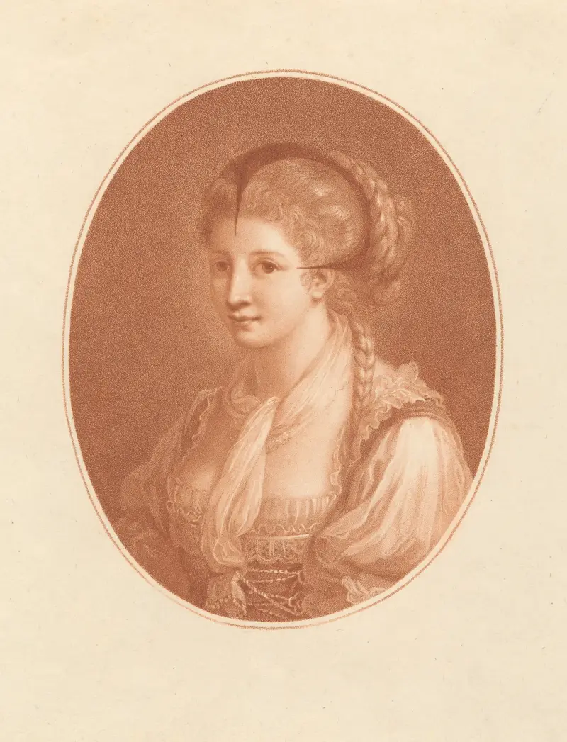 Den sköna alsatianskan av Angelica Kauffmann