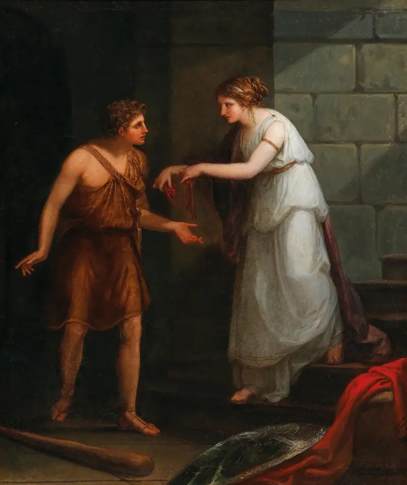 Theseus and Ariadne av Angelica Kauffmann