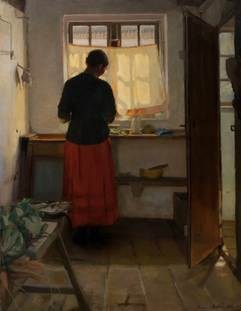 Das Mädchen in der Küche von Anna Ancher