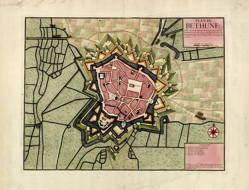 Plan von Béthune von Anna Beek