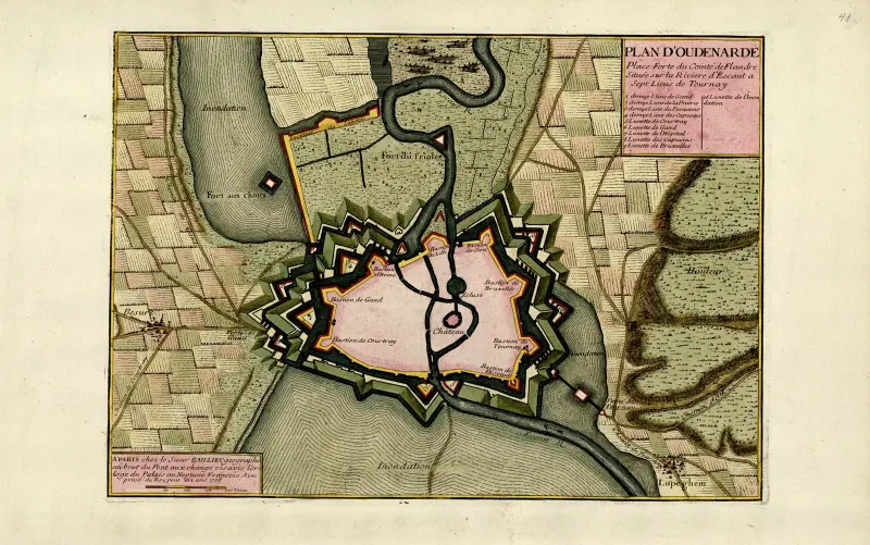 Plan von Oudenaarde von Anna Beek