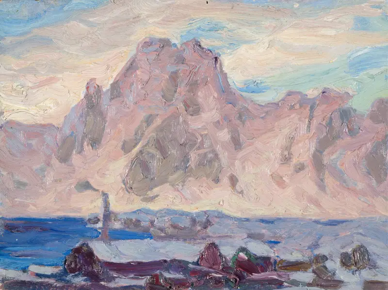 Lofoten w fiolecie. Studium, Anna Boberg