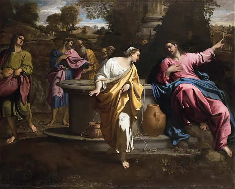 Kristus och samaritiskan av Annibale Carracci