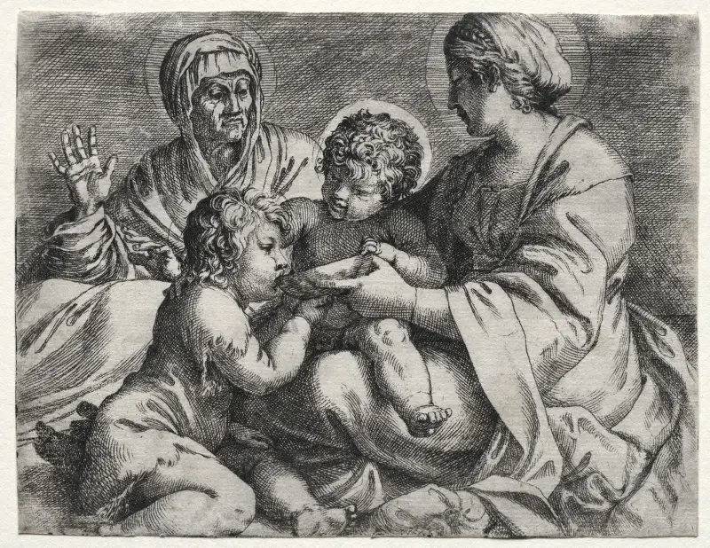 Virgin with the Bowl av Annibale Carracci