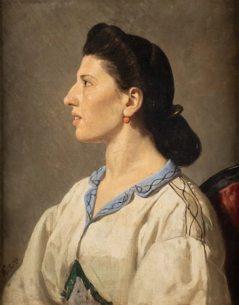 Porträtt av en italiensk kvinna av Anselm Feuerbach
