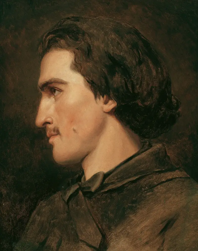 Självporträtt av Anselm Feuerbach