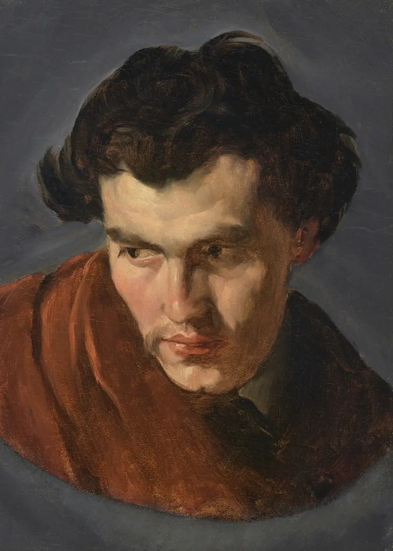 Självporträtt av Anselm Feuerbach