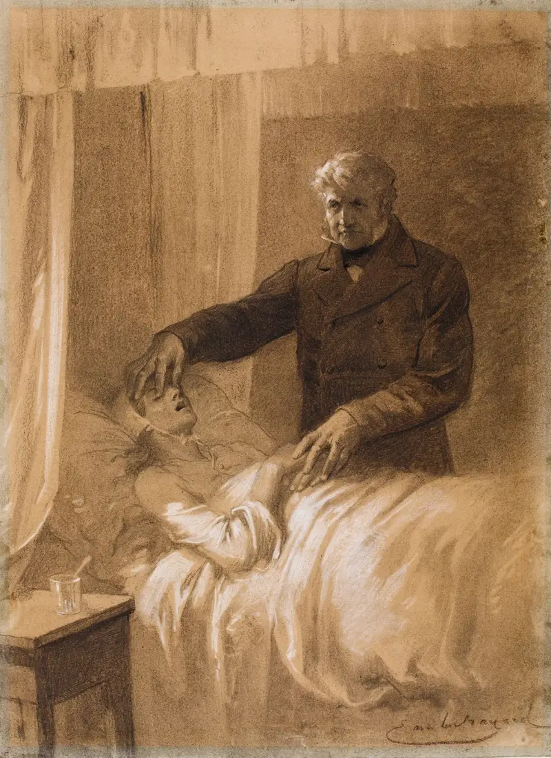 Il lui ferma les yeux av Émile-Antoine Bayard